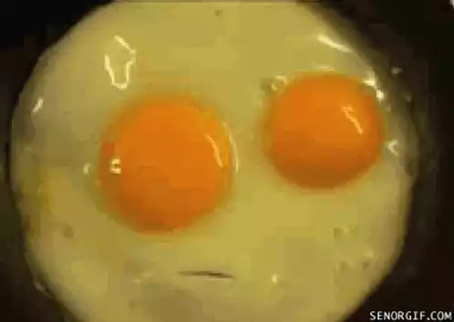 Two Fried Eggs in a Pan