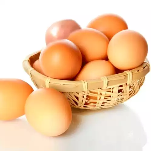 Bald Man Sneaking from Eggs Basket