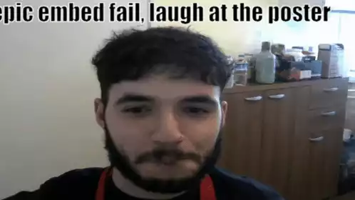 Man Reacts to Epic Embed Fail