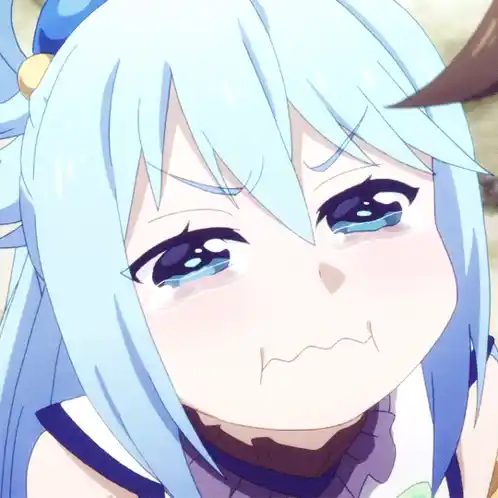 Aqua Crying Face - Konosuba
