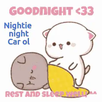 Goodnight Carol: Cute Cat Bedtime Animation