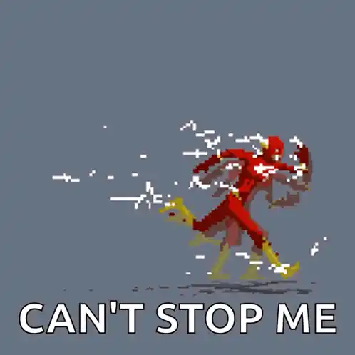The Flash: Can't Stop Me Pixel Art Run