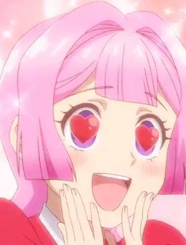 From Bureaucrat To Villainess: Anime Girl with Heart Eyes