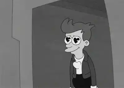 Fry Futurama: Heart Eyes and Love