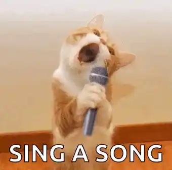 Funny Cat Sings a Song with Microphone Meme