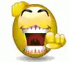 Hilarious Laughing Smiley Face Emoji