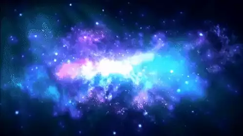 Vibrant Blue and Purple Galaxy