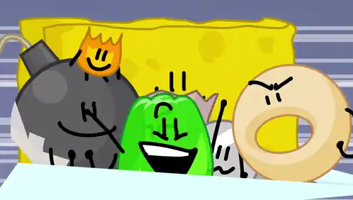 Gelatin, Bomby, Donut, and Spongy in BFB