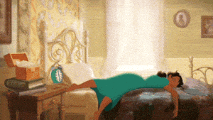 Tired Princess And The Frog GIF