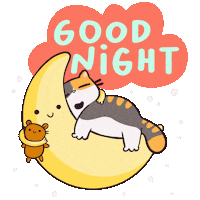 Sleepy Good Night Sticker by Mumosa & Ragout