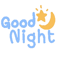 Sleepy Good Night Sticker
