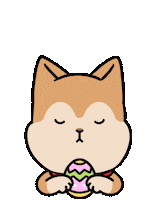 Easter Bunny Dog Sticker by Ai and Aiko