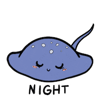 Tired Good Night Sticker by Aminal Stickers