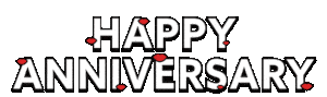 Happy Anniversary Sticker by Marcia Selden