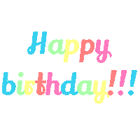 Happy Birthday Sticker