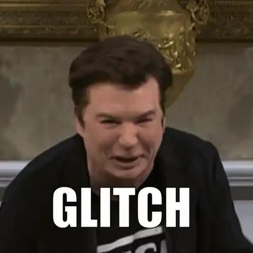 Glitch SNL Funny Face