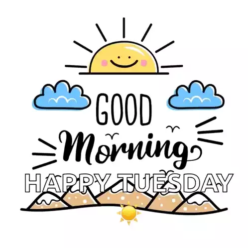 Good Morning Happy Tuesday Graphic