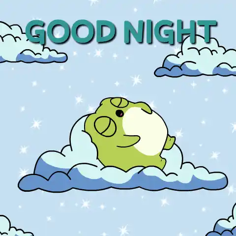 Cute Frog's Good Night