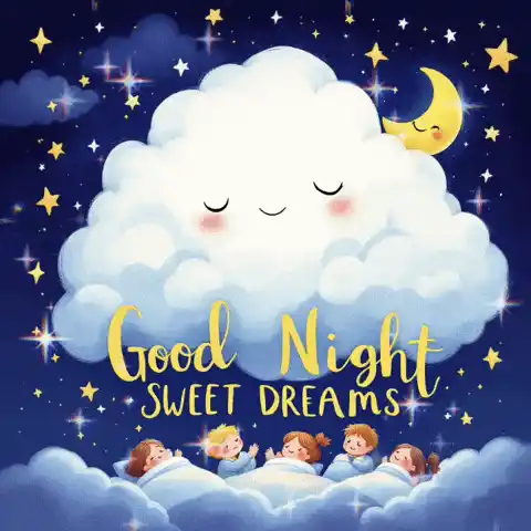 Good Night Sweet Dreams with Sleeping Kids