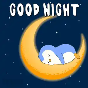 Goodnight Penguin on Moon