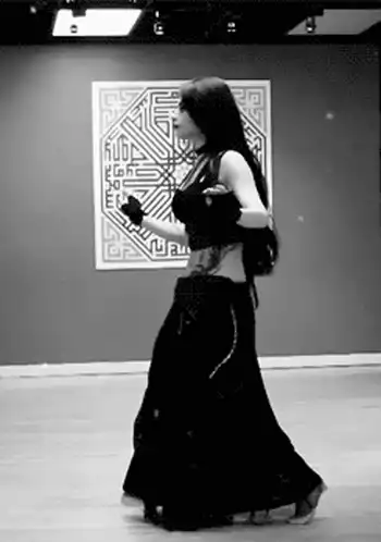 Gothic Girl Belly Dance Performance
