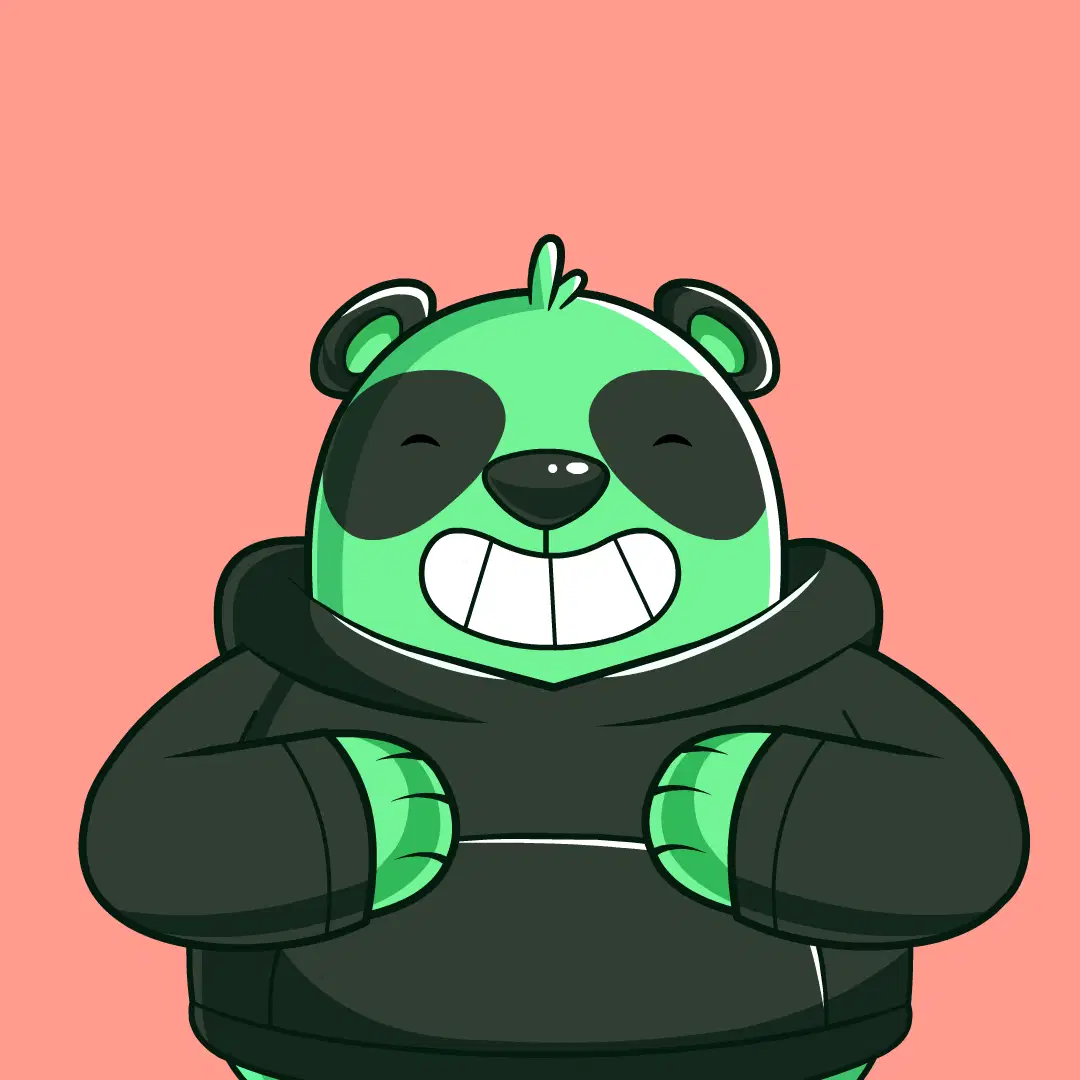 Green Panda Laughing Hard | Funny Reaction GIF