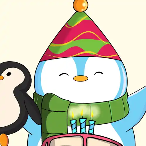 Pudgy Penguin Happy Birthday