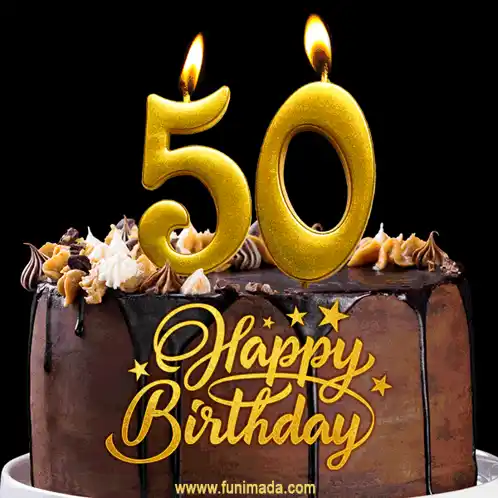Happy 50th Birthday Cake Celebration
