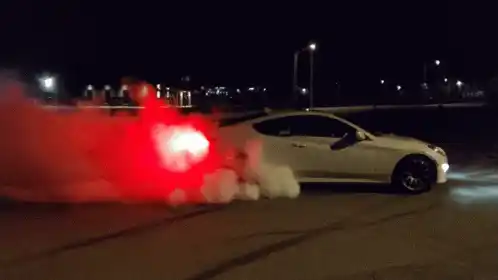 Happy Birthday Genesis Coupe Burnout