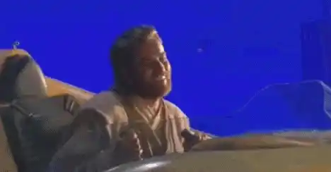 Happy Obi-Wan Kenobi in Star Wars