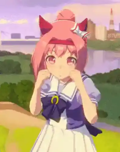 Haru Urara is pumped up and happy