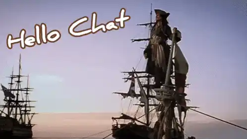 Captain Jack Sparrow Hello Chat Meme
