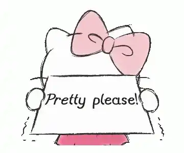 Hello Kitty Says 'Pretty Please!'