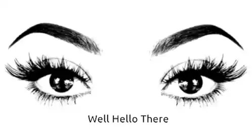 Well Hello There: Winking Eyes Greeting