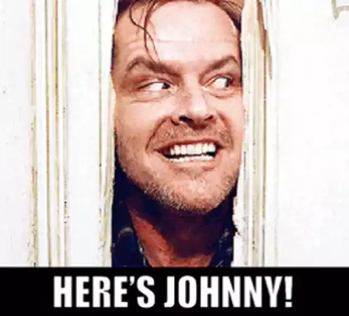 Here's Johnny! Jack Nicholson in The Shining