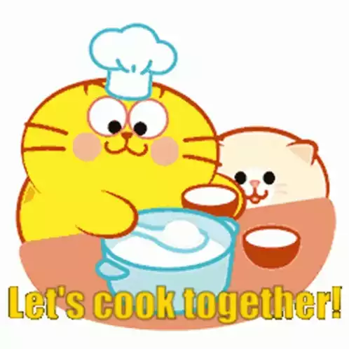 Cute Cats Cooking Together