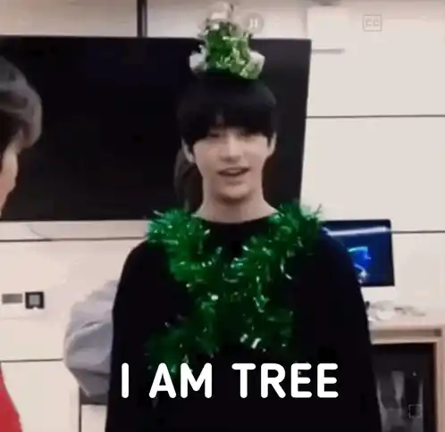 Hyunjin as a Christmas Tree - I Am Tree