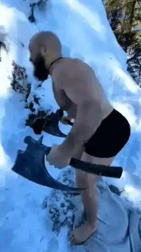 Ice Man Cliff Jump