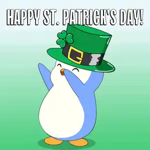 Happy St. Patrick's Day Penguin