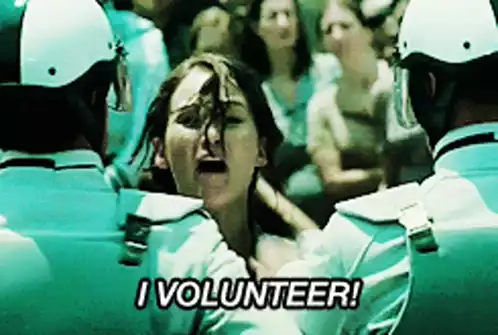 Jlaw: I Volunteer! (Hunger Games)
