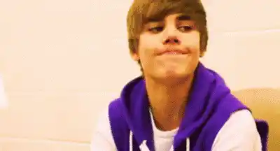 Justin Bieber Making a Funny Face