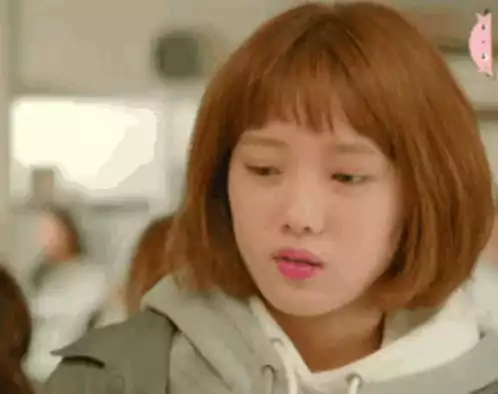 K Drama Girl's Expressive Face