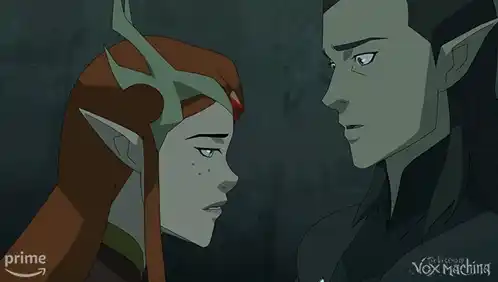Keyleth and Vax'ildan Kiss