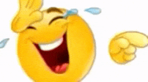 Funny Laughing Emoji with Tears