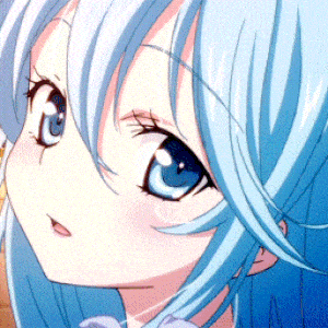 Happy Blue Hair