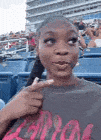 Funny Reaction: Woman Biting Finger