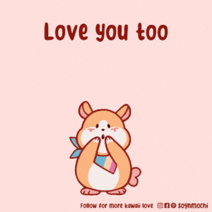 Cute Hamster Blows Kisses: Love You Too