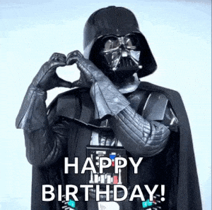 Darth Vader Star Wars Happy Birthday Heart