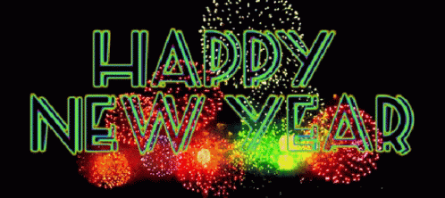 Happy New Year Fireworks Celebration