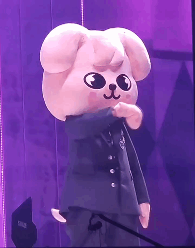 Puppym SKZOO's Cut Throat Gesture (Stray Kids)
